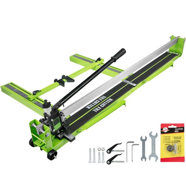 Succebuy Tagliapiastrelle 47 Pollici Manuale Macchina Di Taglio Piastrelle Ceramica Porcellana Taglierina Con Guida Laser Telaio In Acciaio E Bonus Ruota Di Taglio Di Ricambio Taglierina Piastrelle Strumento Manuale-image