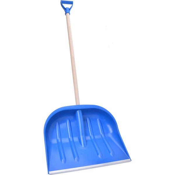 Aqbau Pala Da Neve Pala Da Neve Pala Da Neve 47 X 40 Cm Con Attacco In Metallo Ripido 100Cm Solido (Blu)-image