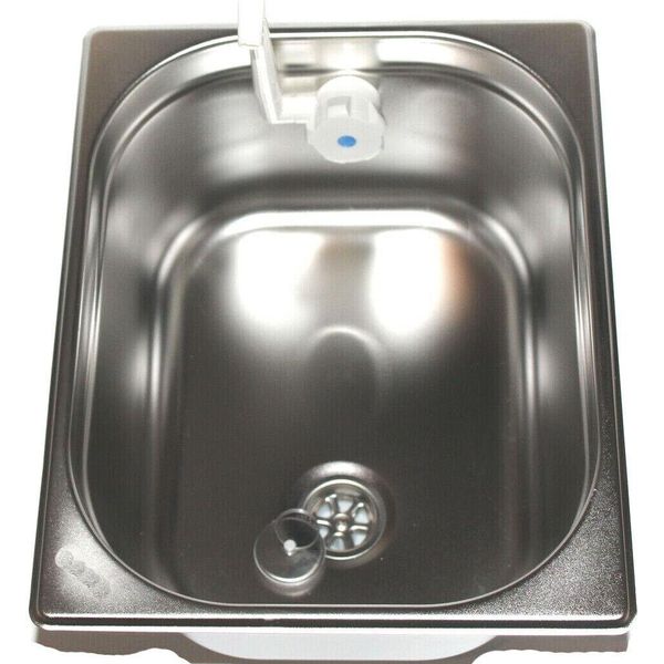 Lavello In Acciaio Inox Lavello Da Campeggio Lavello Integrato + Scarico 325X265X200-image