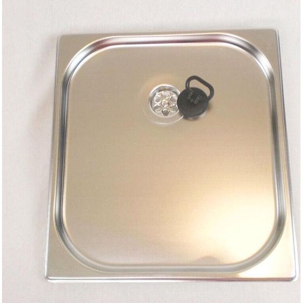 1 1/2" Lavello In Acciaio Inox Sgocciolatoio 354X325X20 Mm Tavola Di Drenaggio Market"-image