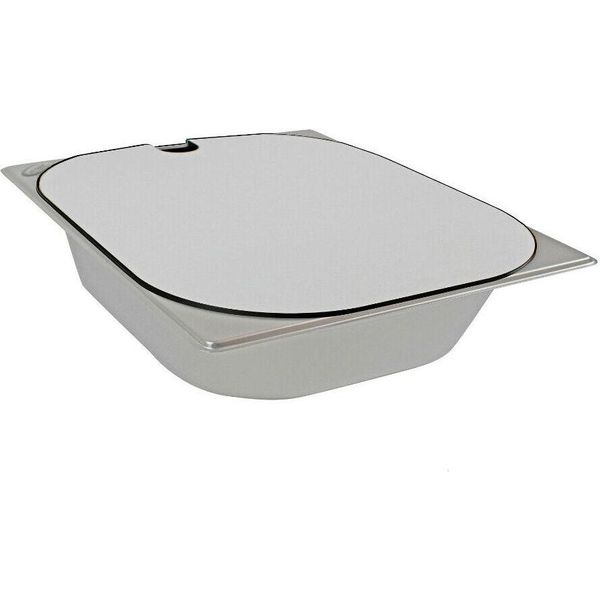 Lavello In Acciaio Inox Copri Lavello Bianco Campeggio 325X265X65 Mm Camper Womo-image