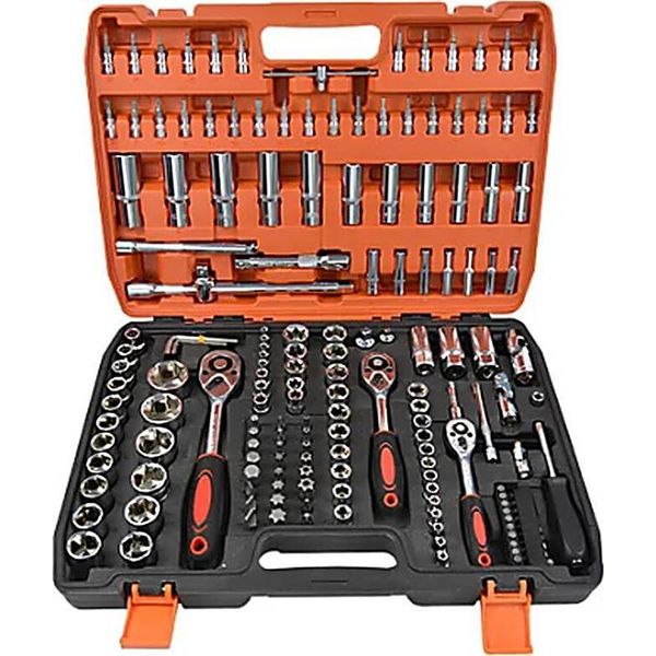 Set Di Strumenti Resteq In Valigetta 172 Pezzi Set Completo Di Utensili Manuali Per Casa, Officina E Riparazioni, In Una Pratica Valigetta-image