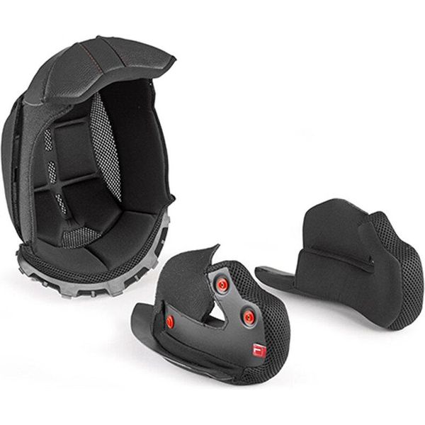 Interno Imbottitura Casco Completo Grigio Per Givi X25 / X27 Taglia Xxl-image