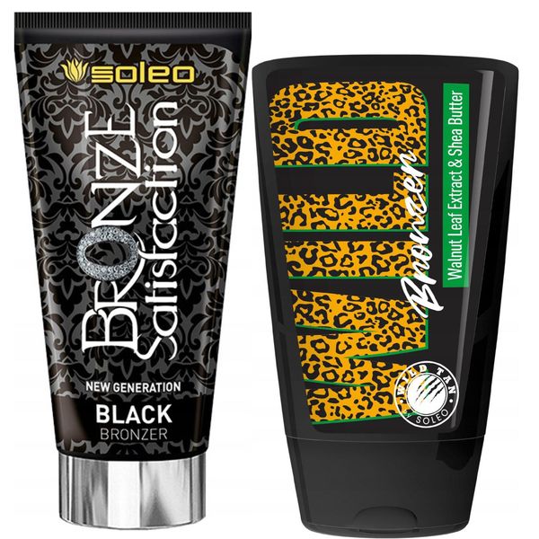 Set Bronzer Soleo Black Bronzer Satisfaction + Wild Tan Bronzer-image