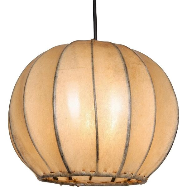 Lampada Da Soffitto Orientale Africana Lampada A Sospensione In Pelle Marocco Coperta-image