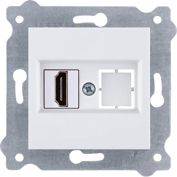 Presa Hdmi Con Connettore Bianco 269/01E Exen-image