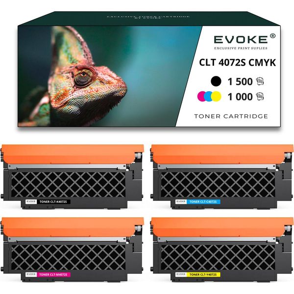 4X Toner Per Samsung CLT-K4072S 310B 320B CLT-K4092S Cmyk = Nero + Blu + Rosso + Giallo | Sostituzione Per CLP-320 CLP-325 CLX-3180 CLX-3185-image