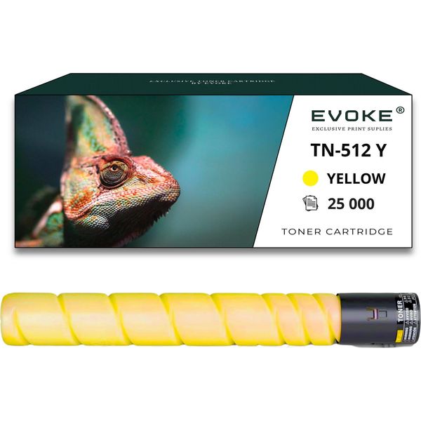 Toner Per Konica Minolta A33K252 / TN512Y-TN512Y A33K252 / TN512Y Giallo (Giallo) | Sostituzione Per C554 C454-image