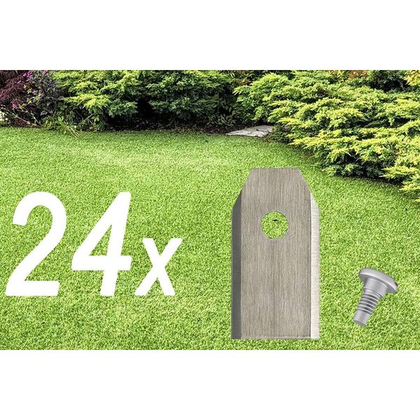 24X Lame Per Robot Tagliaerba | Lame Per Husqvarna Automower | Gardena Sileno-image