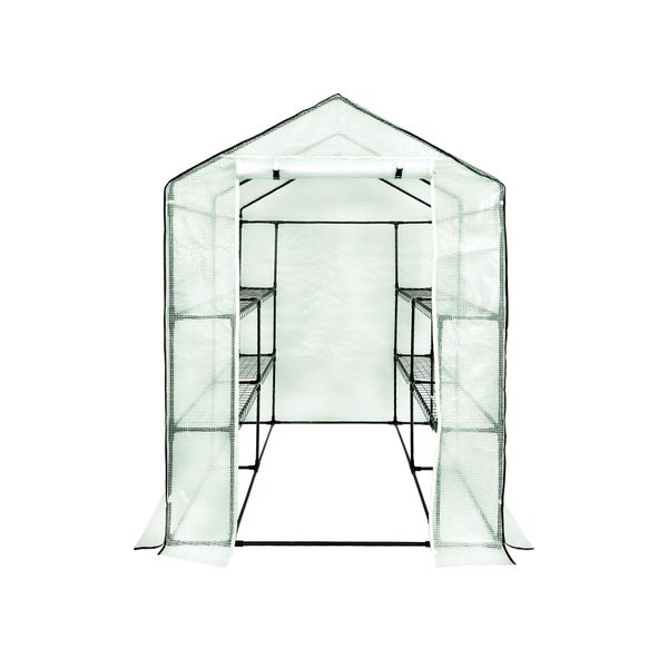 4Iq Mini Tunnel Per Serre Con Ripiani 1,4X1,4X2 M, Verde-image