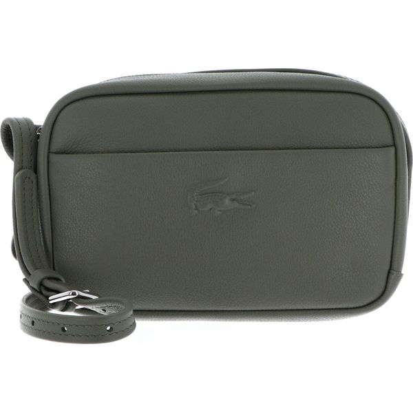 Lacoste Pelle Borsa A Tracolla City Court Crossover Bag Kaki Cachi-image
