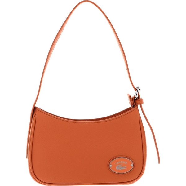 Lacoste Pelle Borsa A Tracolla Borsa A Tracolla Origin Croc Shoulder Bag Poterie Albicocca-image