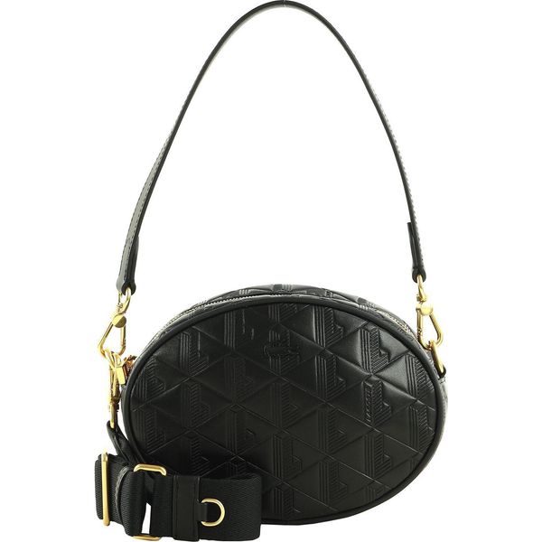 Lacoste Pelle Borsa A Tracolla Borsa A Tracolla Maheki Oval Shoulder Bag Noir Nero-image