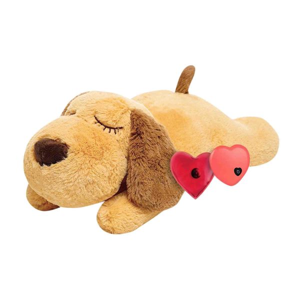 Vulpes Goods Cucciolo Con Battito Cardiaco, Peluche Per Cani, Peluche Per Cuccioli Con Battito Cardiaco Caldo, Cuscinetto Riscaldante, 20 Cm-image