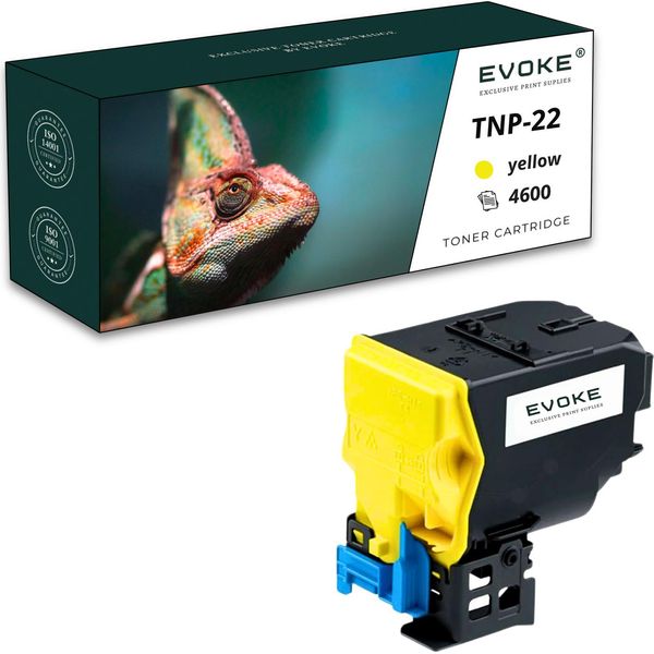 Toner Per Konica Minolta A0X5252 / TNP22Y-TNP22XY A0X5252 / TNP22Y Giallo (Giallo) | Sostituzione Per C35 C35P-image
