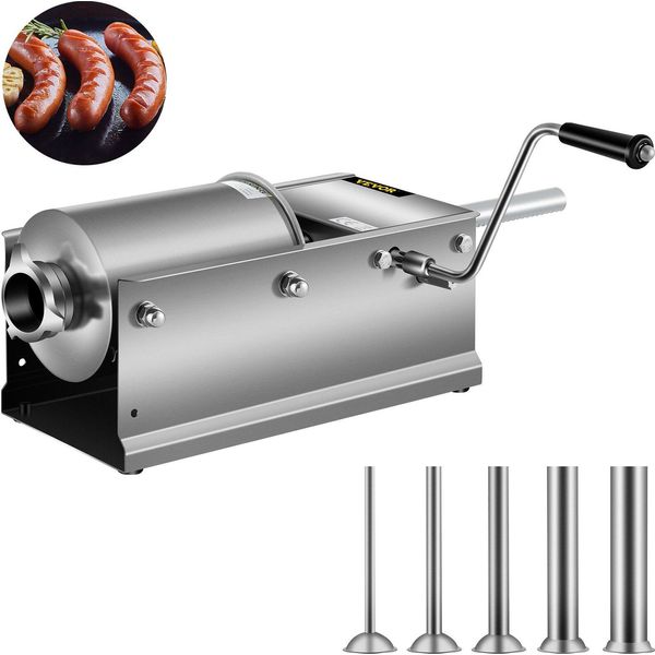 Insaccatrice 3L Tritacarne Macchina Per Salsicce Insaccatrice Orizzontale In Acciaio Inox Beccuccio Per Salsicce-image