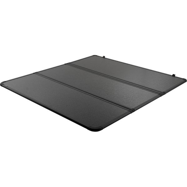 Succebuy Copertura Tripla Pieghevole Del Letto Di Carico, Compatibile Con 2014-2024 Toyota Tundra Con Box Di Stoccaggio, Lato Flotta 5,5' (67") Letto Corto 2023, 400 Lbs Capacità Di Carico, Nero"-image