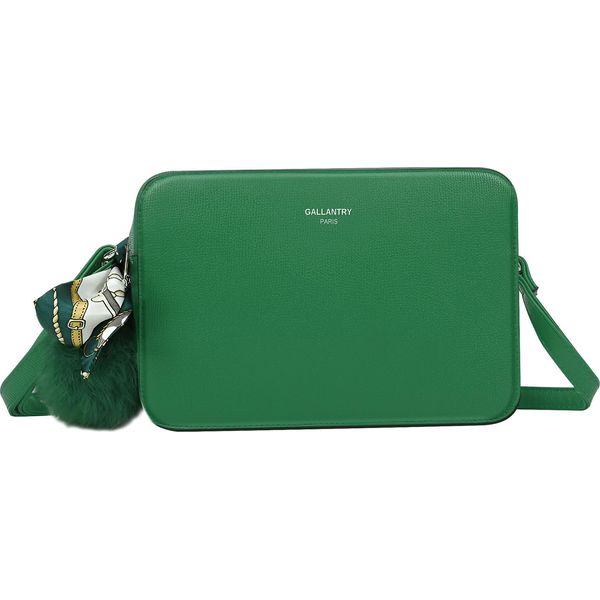 Gallantry, Borsa A Tracolla Da Donna Con Pompon E Sciarpa, Verde-image