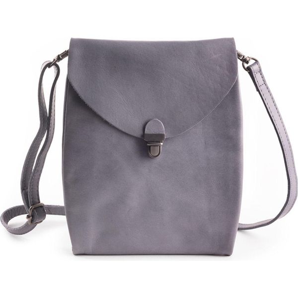 Harold's Pelle Borsa A Tracolla Fold Handbag Clutch Up Light Blue Grigio Cadetto-image