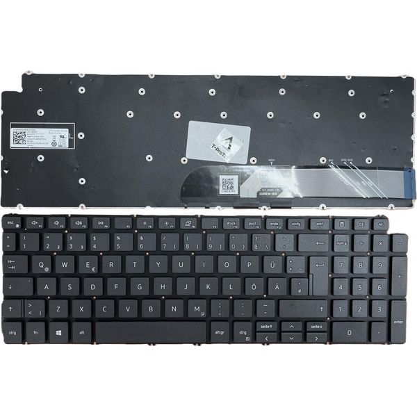 Tastiera Tedesca Nera Senza Cornice Compatibile Per Dell Inspiron 14 5491-3WDPX-image