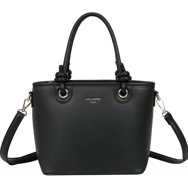 Gallantry, Elegante Borsa Shopper Da Donna Con Tracolla, Nera-image