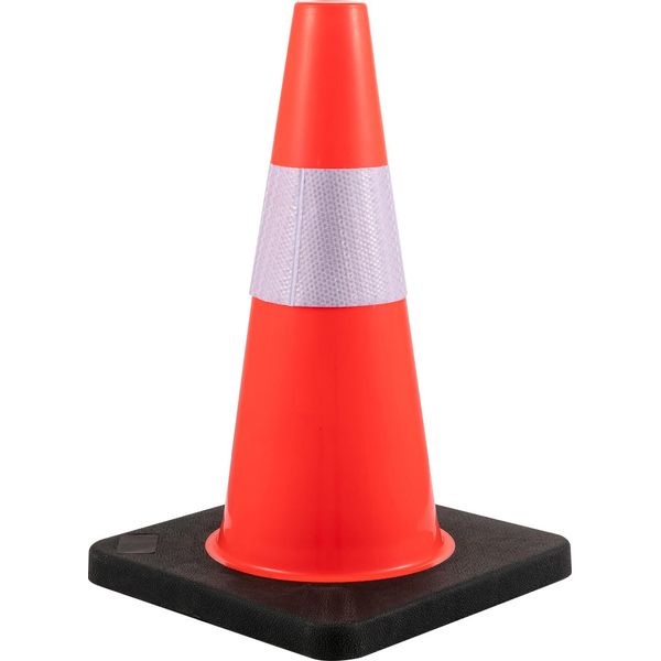 Succebuy Cono Di Sicurezza, 18 Pollici/45 Cm, 5 Pezzi, Pvc, Riflettente Per Il Controllo Del Traffico, Il Parcheggio Dei Vialetti E Il Miglioramento Delle Scuole-image