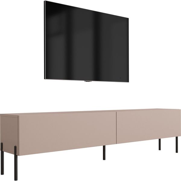 Mobile Tv : Marrone Caramello, 170 X 52 X 32 Cm, Gambe Nere-image