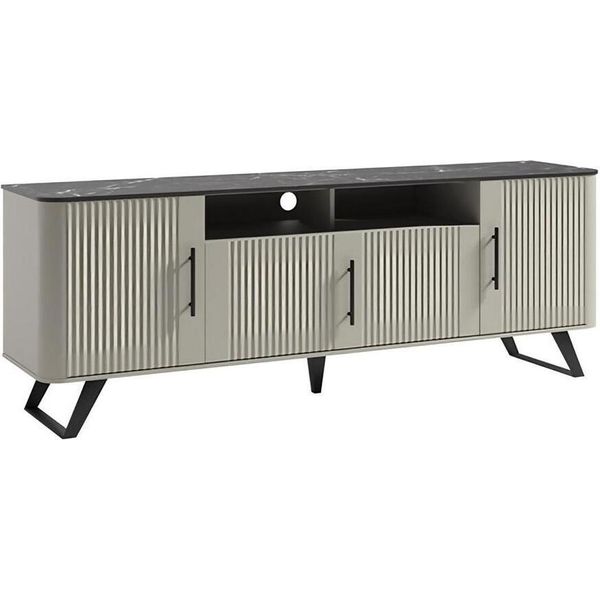 Cassettiera Tv Mobile Tv Mobili Multimediali Tavolo Tv 185X65Cm-image