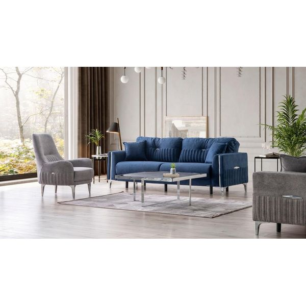 Confortevole Set Di Divani 3+1 Posti Design Elegante Per Una Vita Rilassata-image