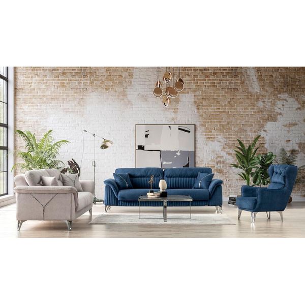 Accogliente Set Di Divani 3+3+1 Design Elegante Per Un Comfort Abitativo Di Classe-image