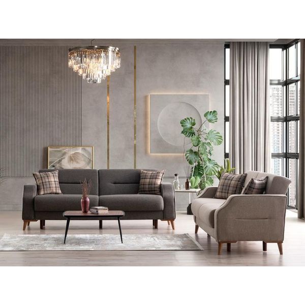 Comodo Set Di Divani 3+3 Posti Design Elegante Per Una Vita Rilassata-image