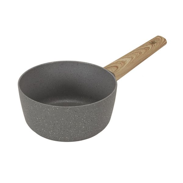Casseruola In Ceramica Con Rivestimento Antiaderente - Ø 20 Cm - Adatta A Piani Di Cottura A Induzione, A Gas, Elettrici E In Ceramica - Grigio-image