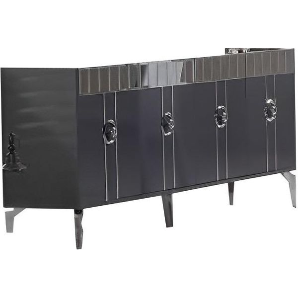 Credenza Credenza Di Design Mobili Moderni Cassettiera Grigia-image