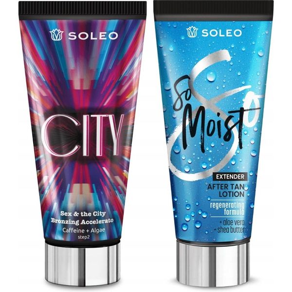 Set Soleo City: Acceleratore Di Abbronzatura & Balsamo Idratante Doposole-image