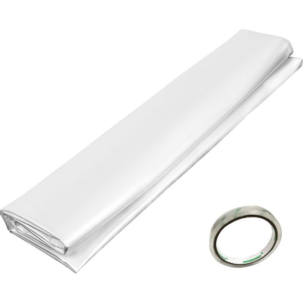 Succebuy Film Per Serre, 24 X 50 Piedi, Polietilene 6 Mil, Plastica Trasparente, Ottima Resistenza Per Il Riscaldamento-image