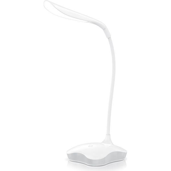 Lampada Da Tavolo Bearware, Lampada Da Lettura A Led, Dimmerabile, 3 Modalità Di Illuminazione, Sensore A Sfioramento, Collo Della Lampada Flessibile, Diversi Livelli Di Luminosità, Funzione Luce Notturna, Led Integrato, Bianco Freddo, Lampada Da Ufficio, Funzionamento Tramite Usb O Batteria, 3 Livelli Di Luminosità, Lampada Da Tavolo-image