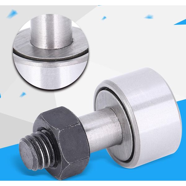 2Pcs KR19/CF8 Cuscinetto A Rulli A Rullini Perno Cuscinetto In Acciaio Cam Follower Tool 19Mm-image