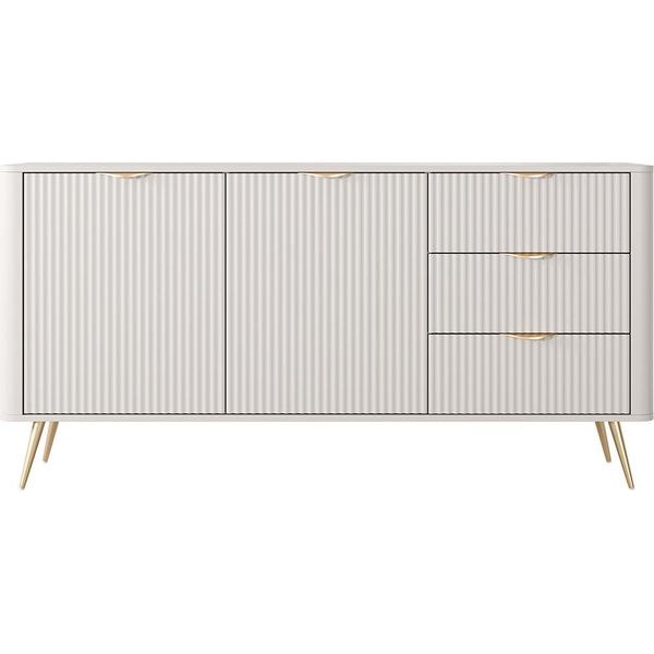 Ampia Cassettiera Combinata Moody - Beige-image