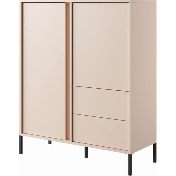 Cassettiera Alta Combinata Slocomb - Beige-image