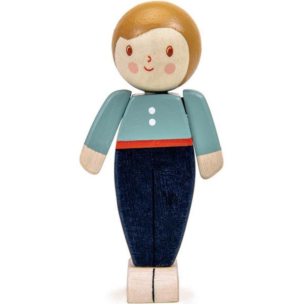 Figura Della Casa Delle Bambole Tender Leaf - Padre D'avorio - Famiglia Giocattolo Di Legno-image