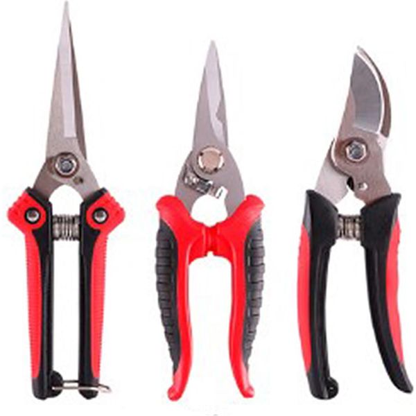 3 Pezzi Cesoie Da Giardino Cesoie Da Giardino Professionali Con Lame In Acciaio Inox Per La Rifinitura-image