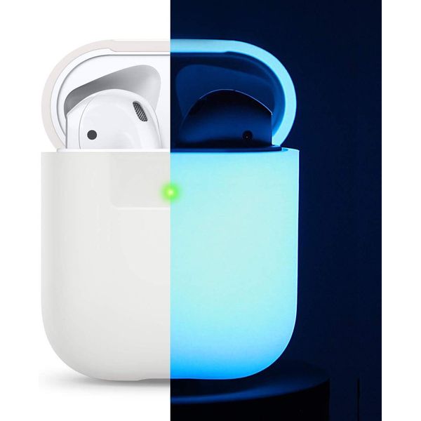 Elago Custodia In Silicone Per Airpods 2 E Airpods 1, Blu Notte-image