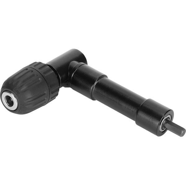 Adattatore Per Attacco Trapano Ad Angolo Retto Estensione Trapano A 90 Gradi Chuck Tools Nero-image