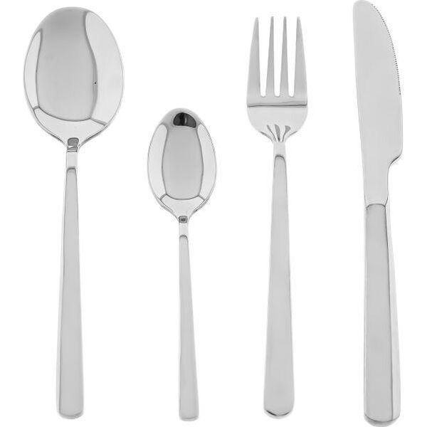 Set Di Posate Da 24 Pezzi In Acciaio Inossidabile 18/10 Di Alta Qualità - Eleganza Senza Tempo In Argento-image