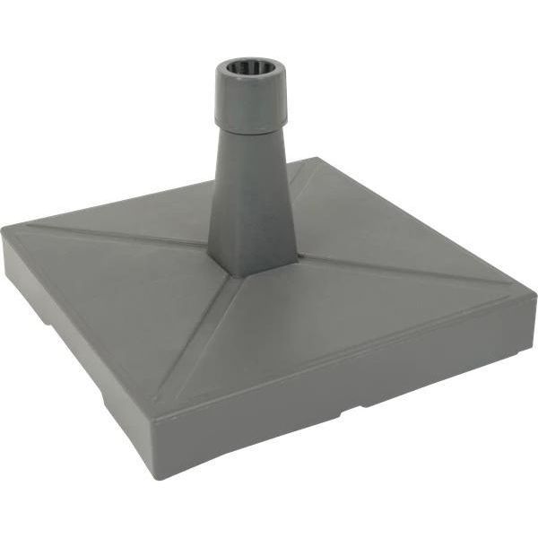 Supporto Per Ombrellone In Plastica/Cemento - 20 Kg - Antracite - 49X49 Cm-image
