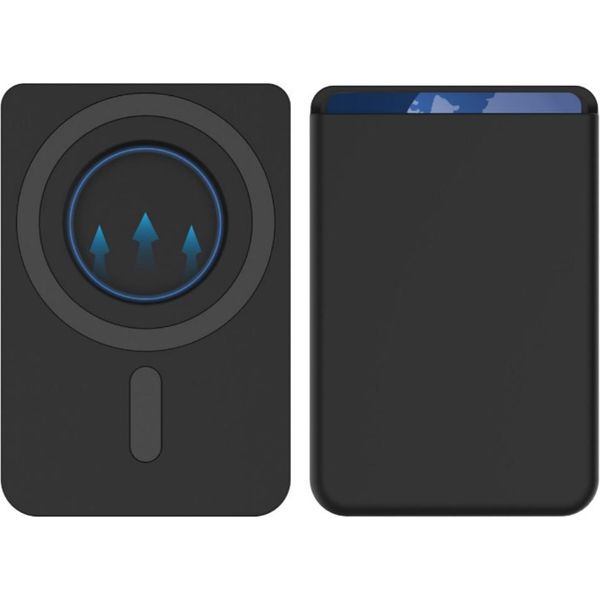 Inf Elegante Porta Carte Magnetico Per Apple Iphone Nero-image