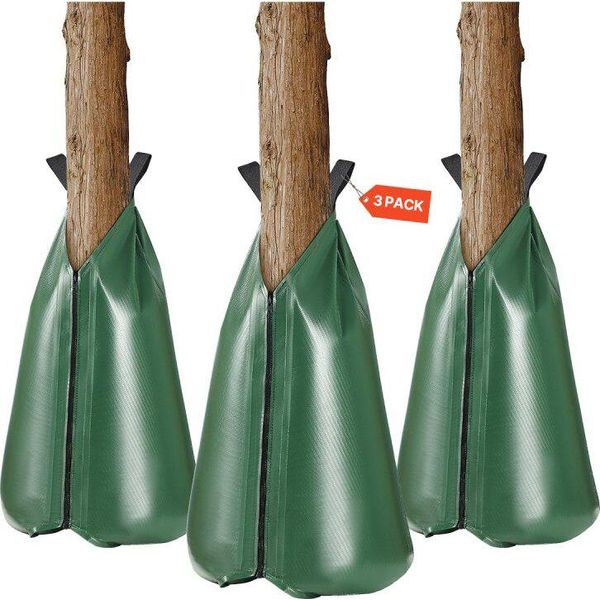 Set Di 3 Sacchetti Per L'irrigazione 75,7L - Sacchetti Per L'irrigazione Degli Alberi - Giardinaggio Efficiente - Sacchetti Per La Conservazione Dell'acqua-image