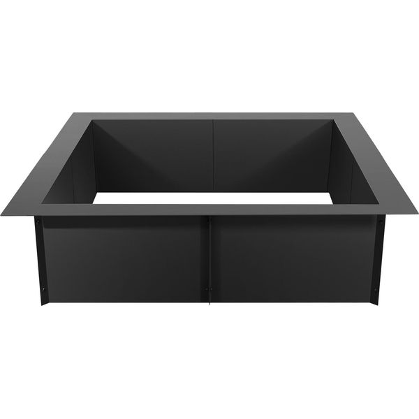 Succebuy Anello Quadrato Per Fuochi, Alto 10 Pollici, Diametro Esterno 36X36 Pollici E Diametro Interno 30X30 Pollici. Resistente Rivestimento Acciaio Al Carbonio Per I Falò Casalinghi-image