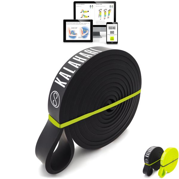 Banda Di Resistenza Kalahari Con E-Book Di Esercizi - Bande Fitness Per Allenamento Di Forza, Pull-Up, Calisthenics - Bande Di Resistenza, Banda Di Aiuto Per Pull-Up-image