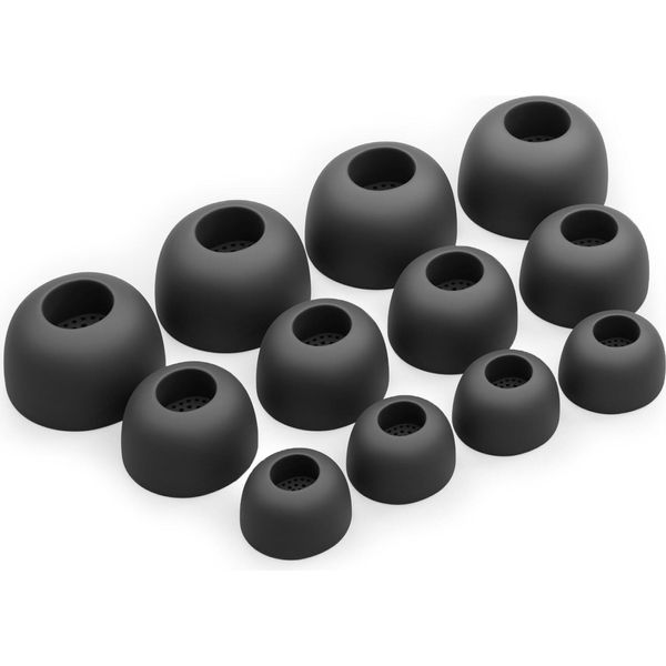 Okuli 12 X Gommini Auricolari In Silicone Ricambio Per Samsung Galaxy Buds 3 Auricolari Cuffie In Nero-image